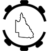 Advanced Farm Monitoring icon - heartbeat line in gear