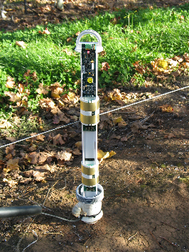 EnviroSCAN probe standing in field
