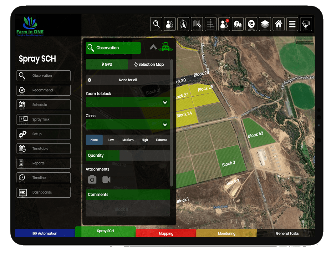 spray schedule spray diary mobile app